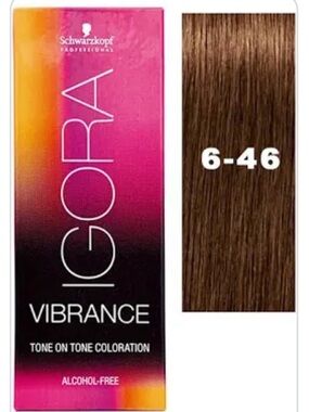 2 bottles of IGORA Vibrance Tone-On-Tone Coloration - 6-46
